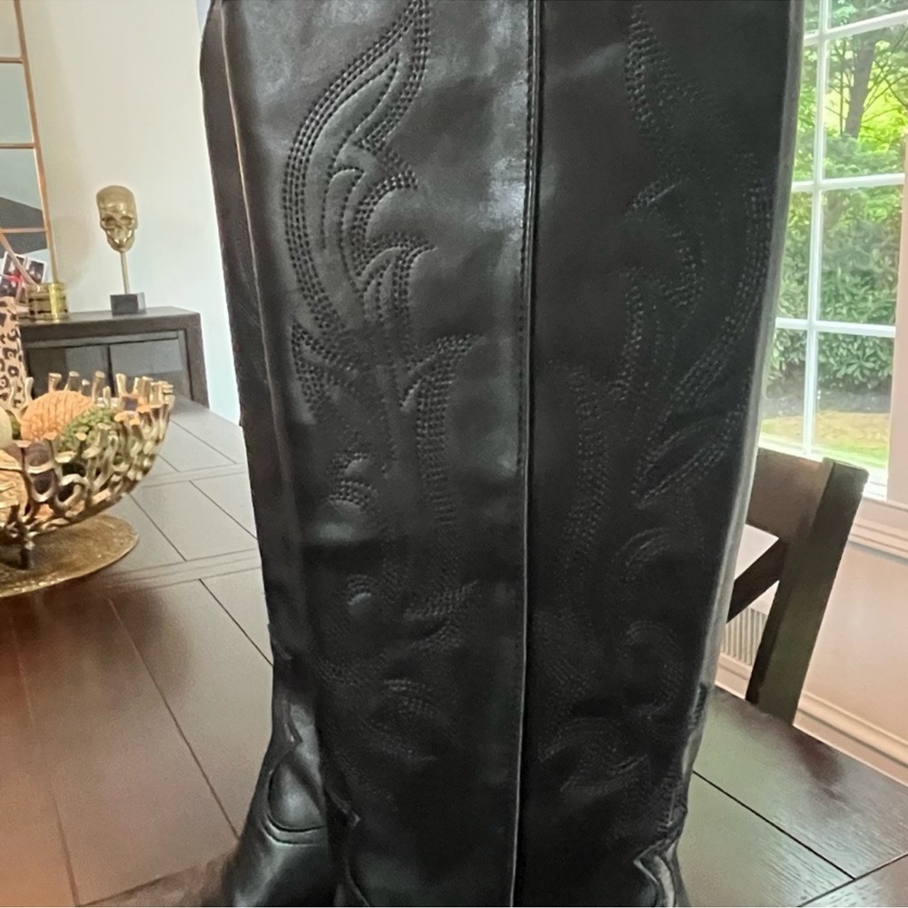 Aqua ace snip toe black cowboy boots. Never worn! - Picture 5 of 5